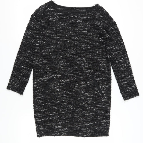 Next Women's Black Shift Dress Size 8