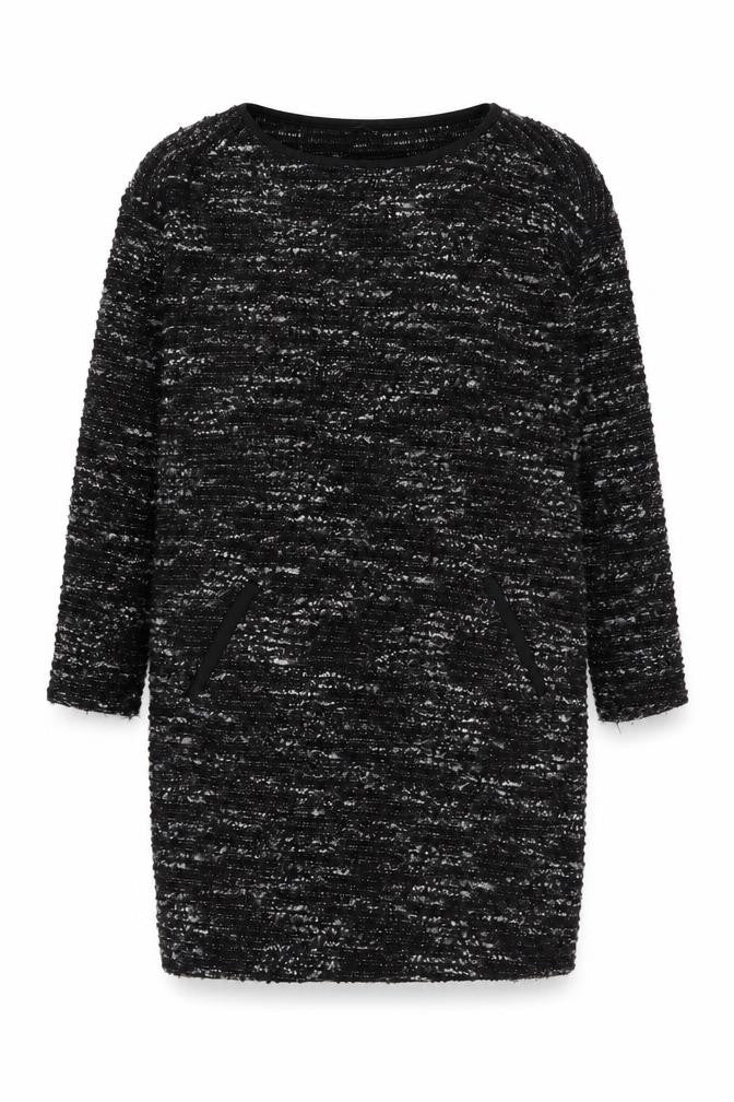 Front view of Next Women's Black Shift Dress, size 8