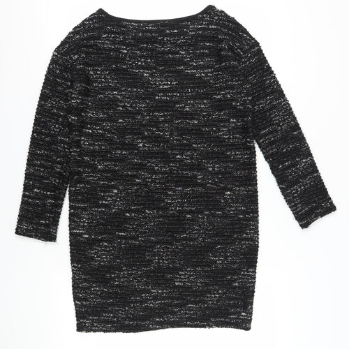 Next Women's Black Shift Dress Size 8