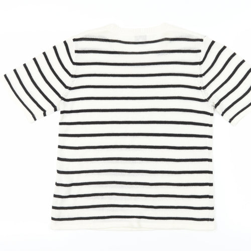 Levete Room Women’s Black & White Striped Pullover Jumper - S