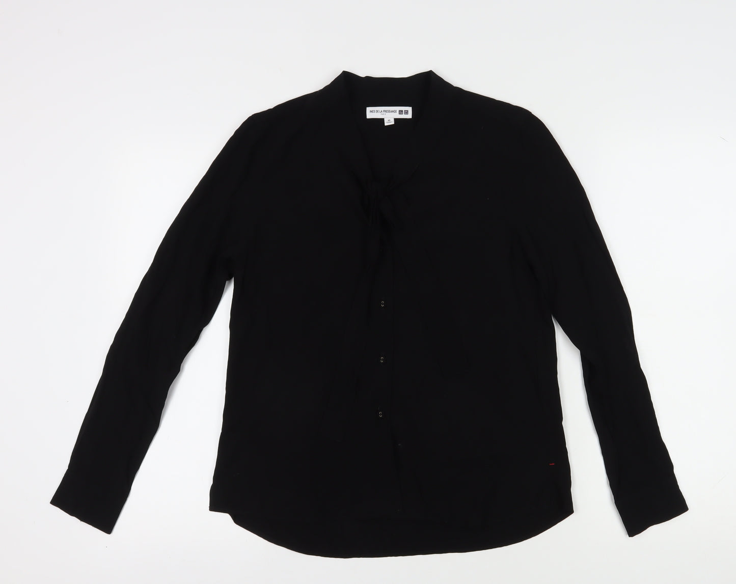 INES DE LA FRESSANGE Womens Black Viscose Blouse XS