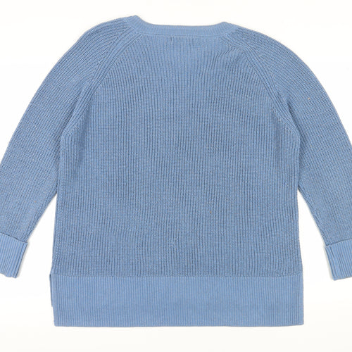 Next Women's Blue Knit Pullover Jumper L