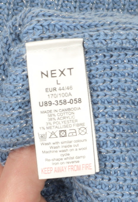 Next Women's Blue Knit Pullover Jumper L