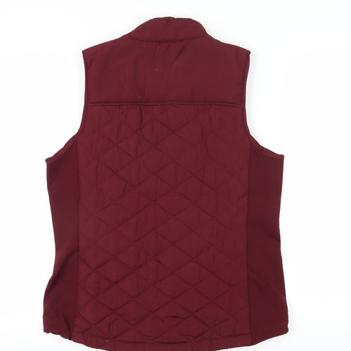 Roman Women's Red Quilted Waistcoat, Size M, Sleeveless