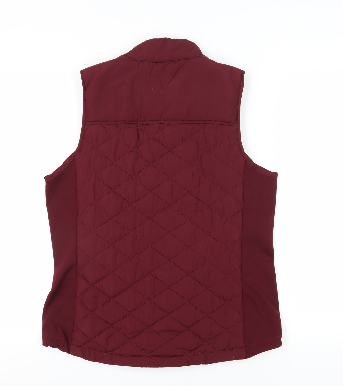 Roman Women's Red Quilted Waistcoat, Size M, Sleeveless