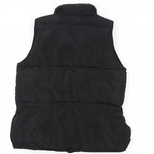 QED LDN Women's Black S Waistcoat Casual Classic