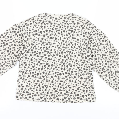 Zara Girls Floral Long Sleeve Blouse, Multicoloured, 9 Years