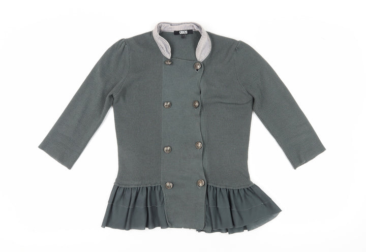 ASOS Women's Green Cardigan, Size 8, Button Accent