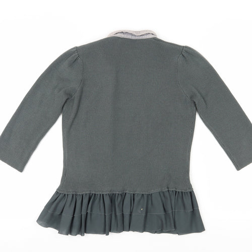 ASOS Women's Green Cardigan, Size 8, Button Accent