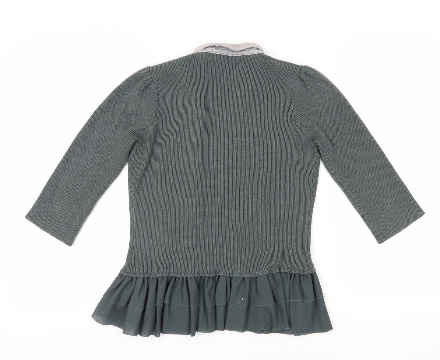 ASOS Women's Green Cardigan, Size 8, Button Accent