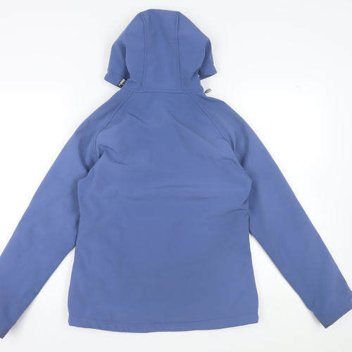 Eono Women's Blue Hooded Windbreaker Jacket M