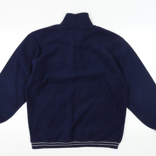 C&A Men's Navy Blue Ski Sweatshirt, 1/2 Zip, Size 154