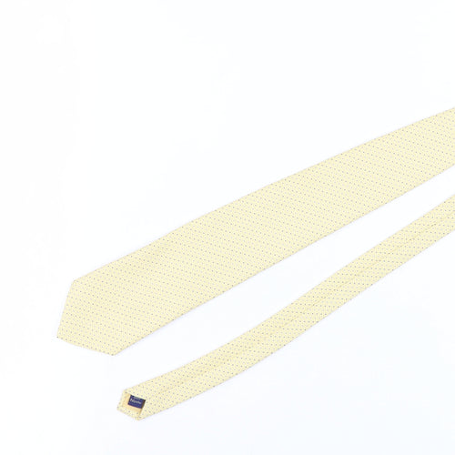 Debenhams Men's Beige Polka Dot Polyester Tie