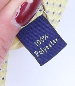 Debenhams Men's Beige Polka Dot Polyester Tie