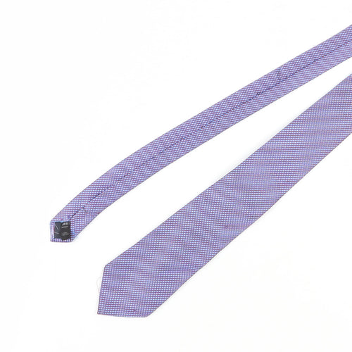 George Men's Purple Geometric Slim Tie One Size