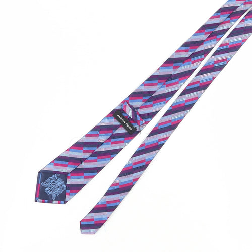 Austin Reed Multicoloured Silk Plaid Men's Tie One Size