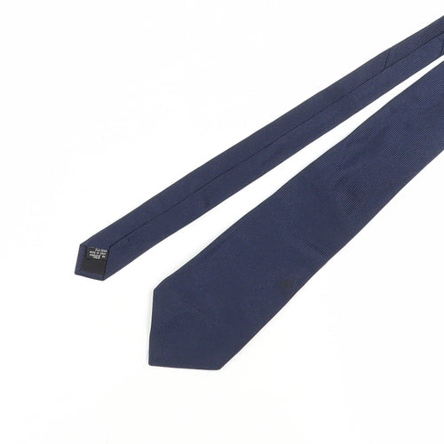 René Lezard Men's Blue Silk Tie, Classic Accessory