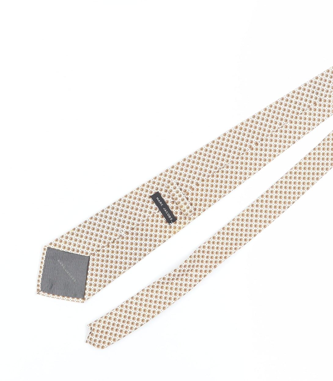 Marc Jacobs Beige Geometric Slim Tie Men's Cotton