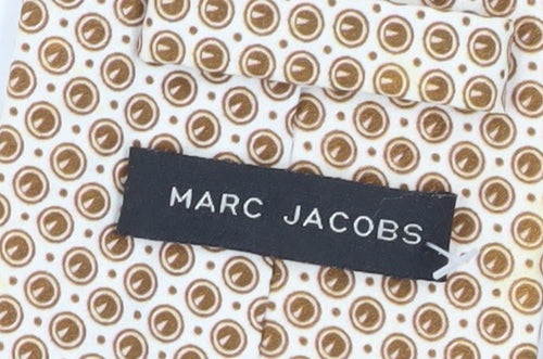 Marc Jacobs Beige Geometric Slim Tie Men's Cotton