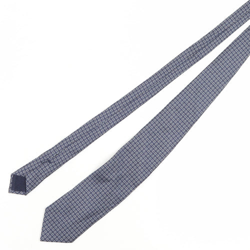 Boggi Milano Silk Geometric Blue Men's Tie One Size