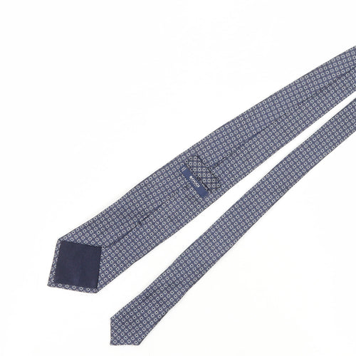 Boggi Milano Silk Geometric Blue Men's Tie One Size