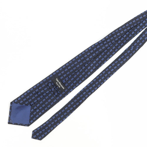 Van Heusen Men's Blue Geometric Silk Tie