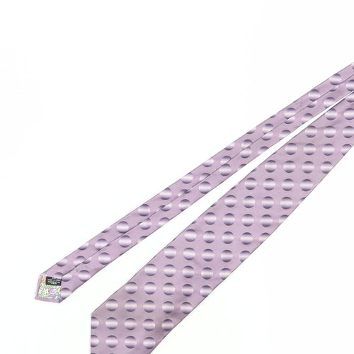 Kenzo Men's Purple Polka Dot Silk Tie