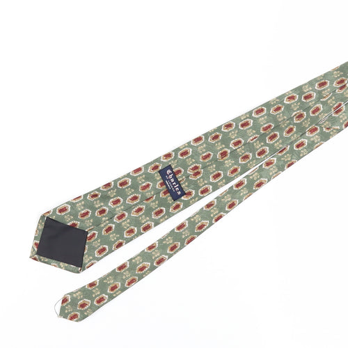 Charles of London Men's Green Geometric Tie