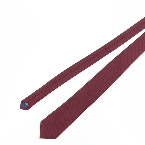 Marks and Spencer Men's Red Silk Slim Tie