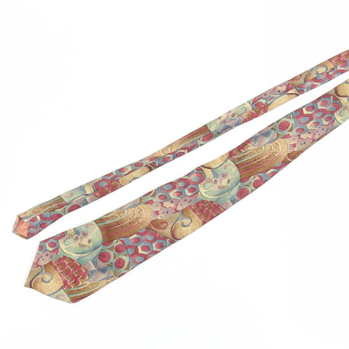 Woods & Gray Men's Multicoloured Silk Geometric Tie