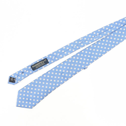 Hammond & Co Men's Blue Polka Dot Silk Tie One Size