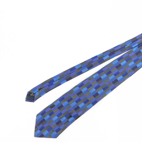 Ted Baker Men's Blue Designer Silk Geometric Tie