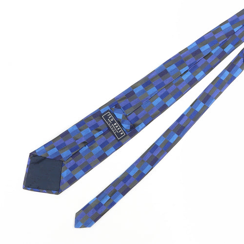 Ted Baker Men's Blue Designer Silk Geometric Tie