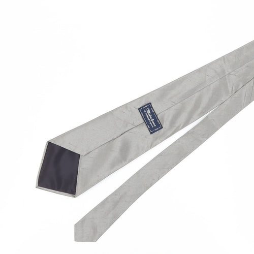 Michelsons of London Grey Silk Men's Tie