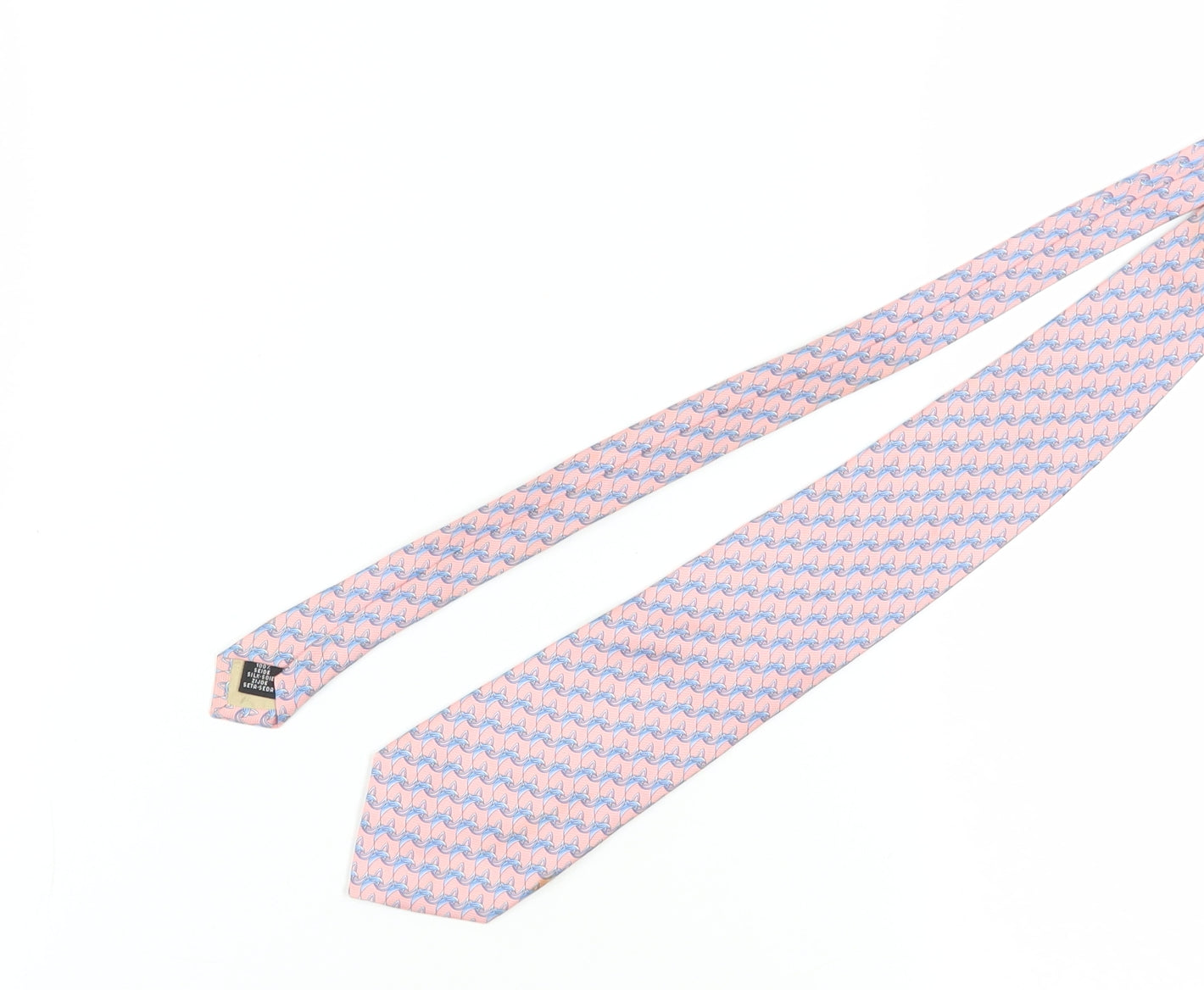 Jonelle Silk Pink Animal Print Men's Tie