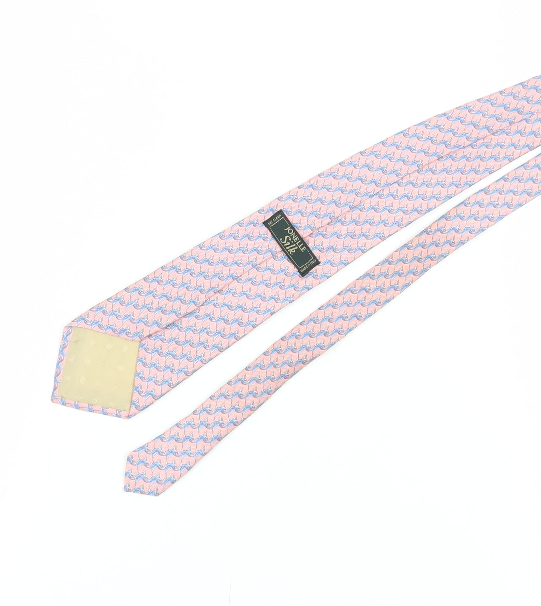 Jonelle Silk Pink Animal Print Men's Tie