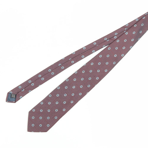 Jaeger Men's Red Geometric Silk Tie