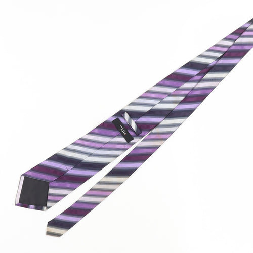 Thomas Nash Men's Purple Striped Tie
