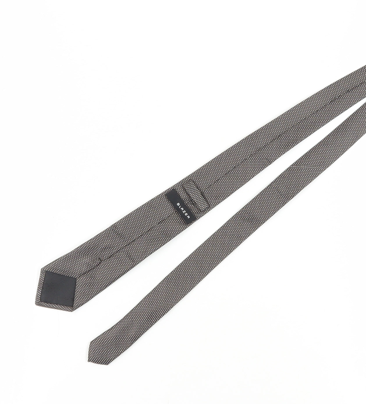 Blazer Men's Grey Slim Silk Geometric Tie
