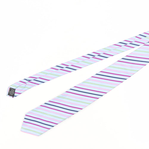 Ted Baker Men's Multicoloured Striped Silk Tie