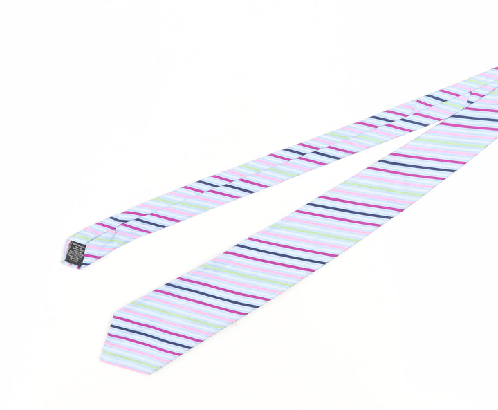 Ted Baker Men's Multicoloured Striped Silk Tie