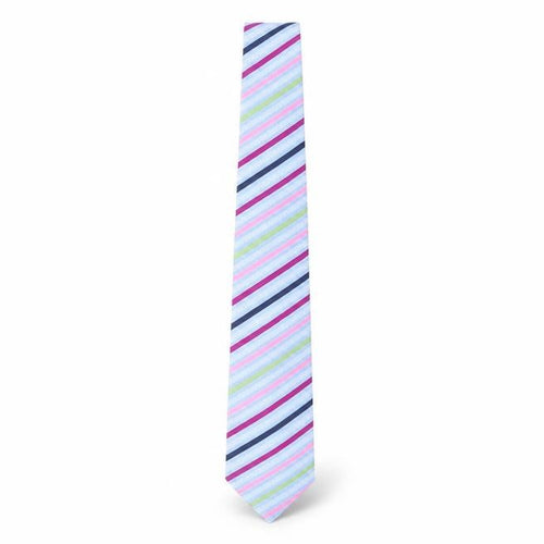 Ted Baker Men's Multicoloured Striped Silk Tie