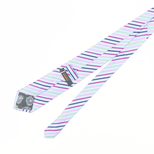 Ted Baker Men's Multicoloured Striped Silk Tie
