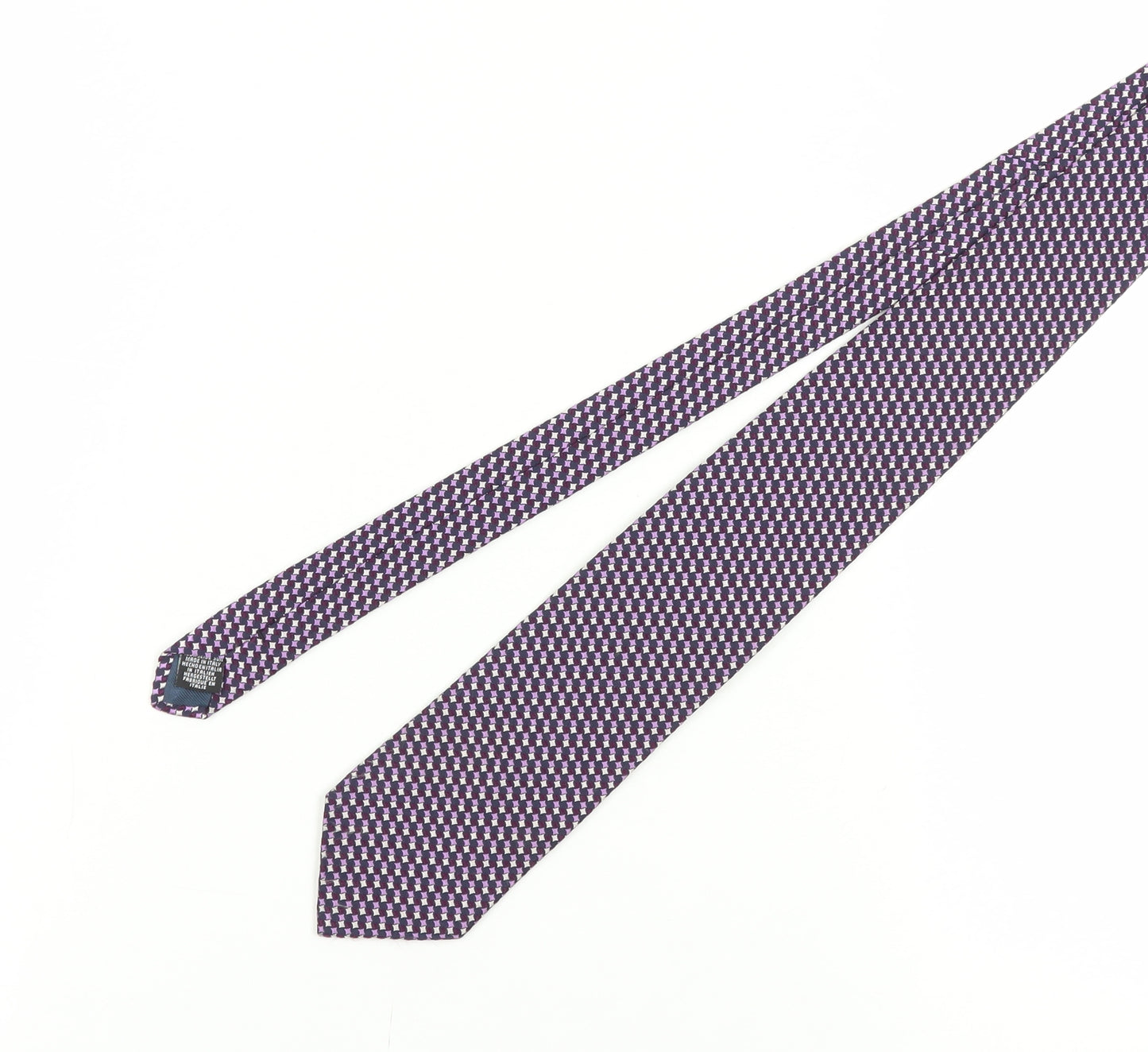 Frangi TieRack Men's Purple Geometric Tie