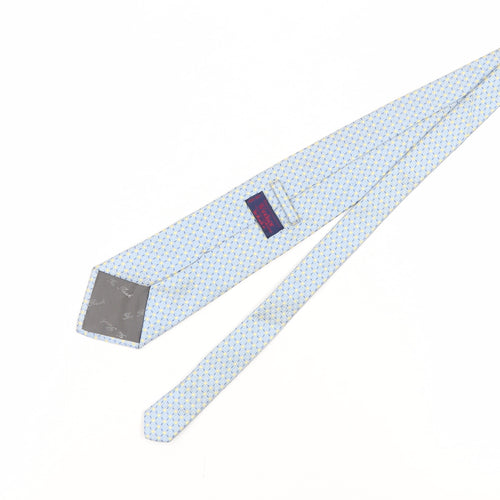 The Windsor Collection Men's Blue Geometric Silk Tie