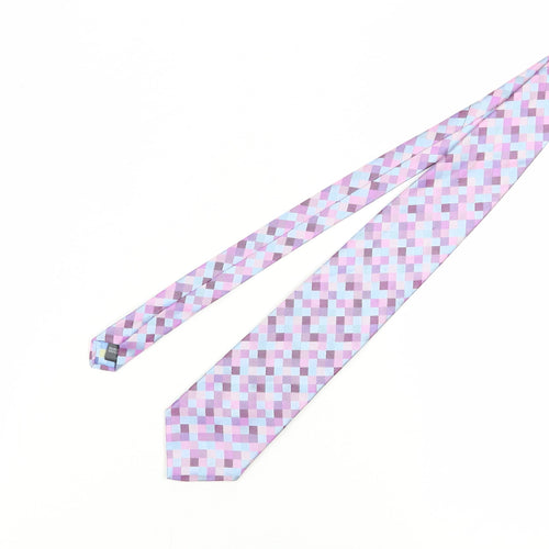 Marks and Spencer Men's Multicoloured Geometric Silk Tie