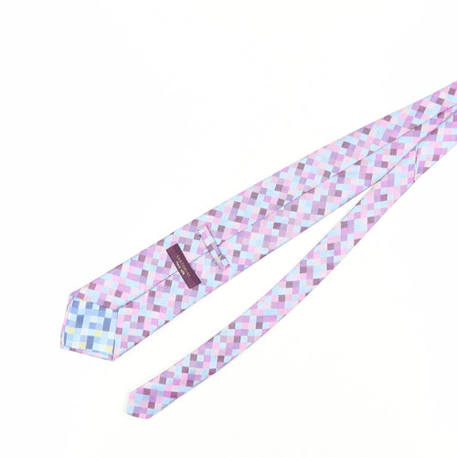 Marks and Spencer Men's Multicoloured Geometric Silk Tie