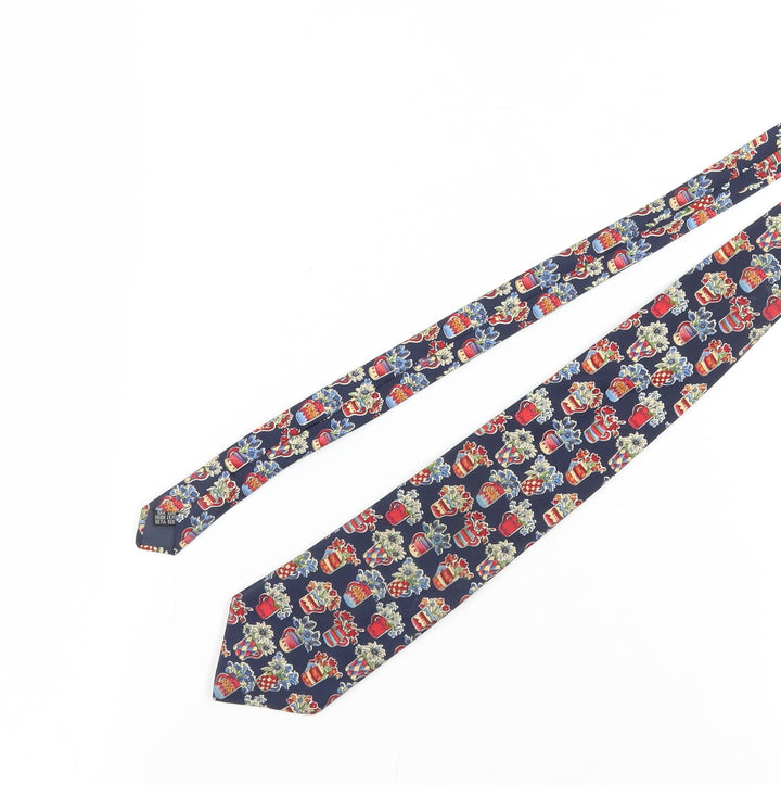 Daniel Hechter Men's Multicoloured Floral Silk Tie