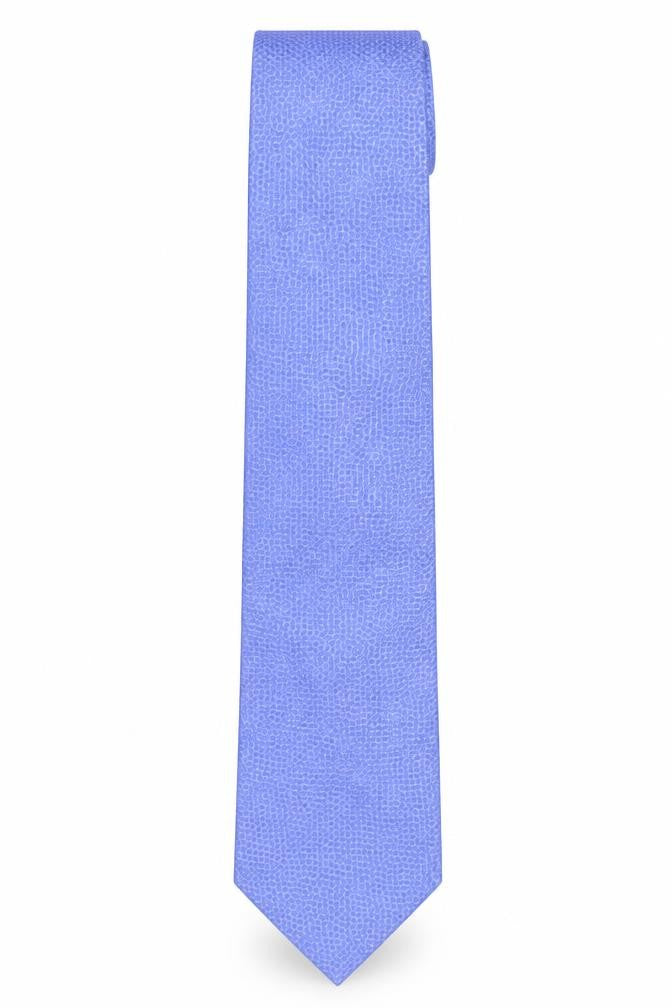 Front view of TM Lewin Blue Silk Handmade Men's Tie