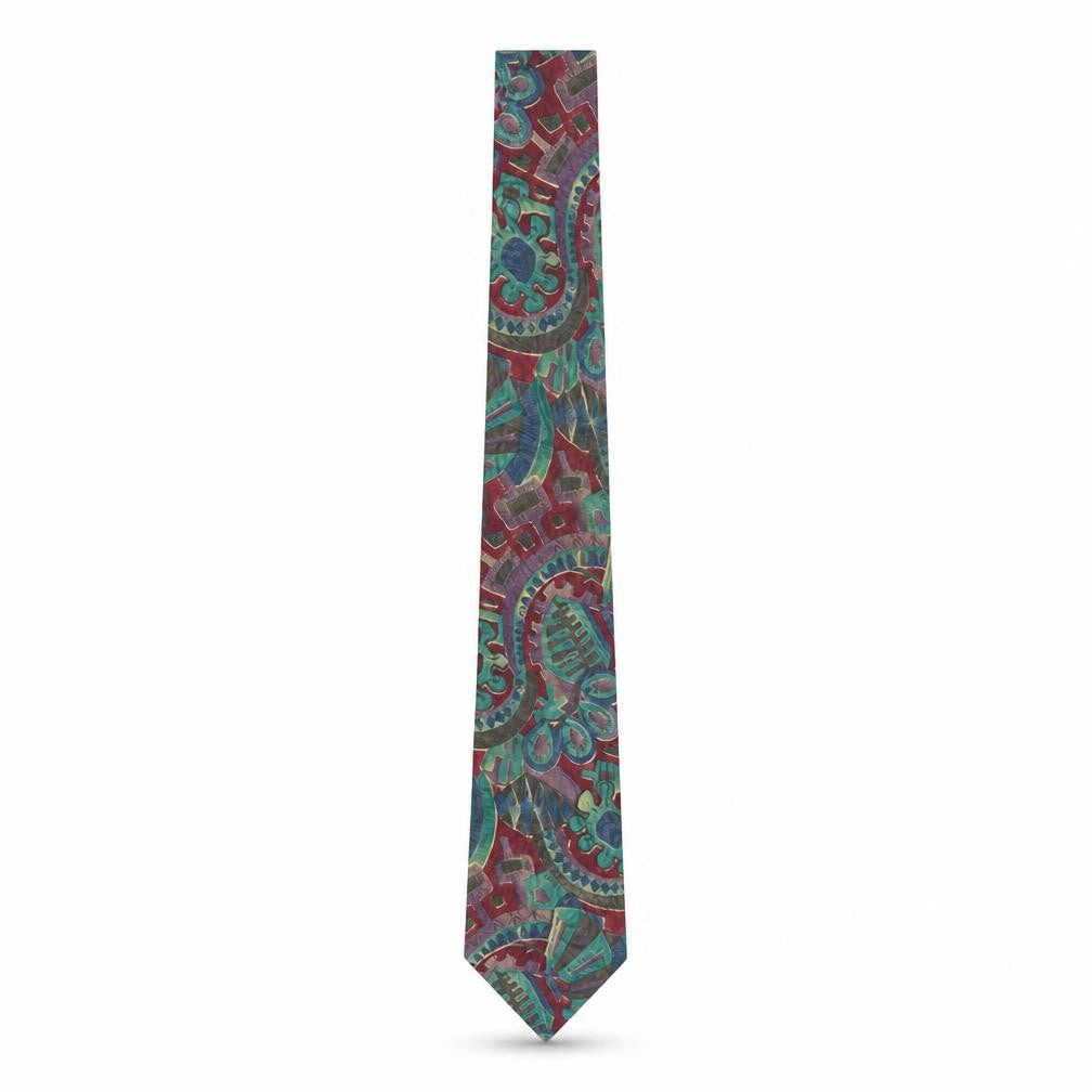 Front view of Woods & Gray Men's Multicoloured Geometric Tie